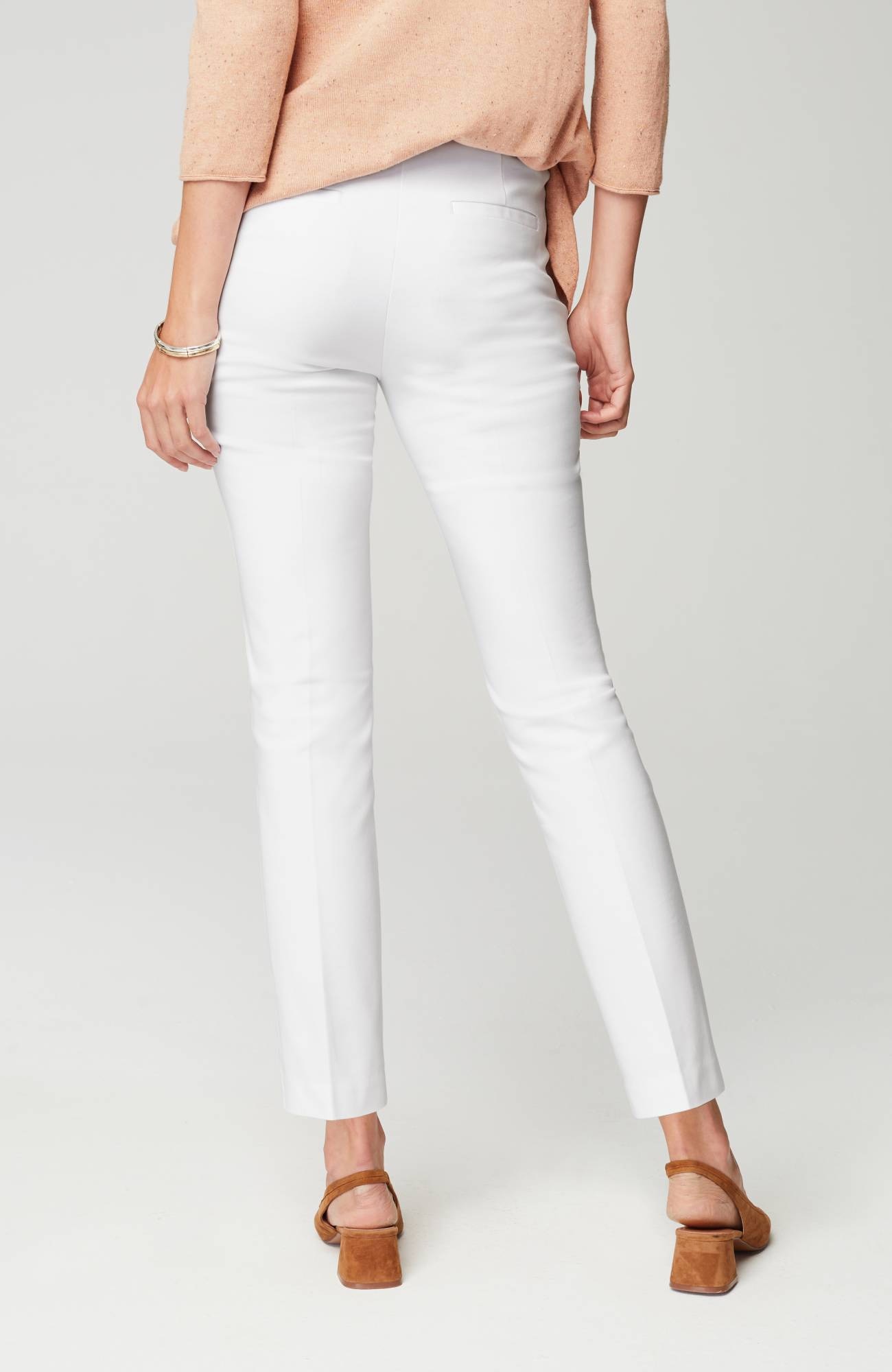 Versatile Cotton-Stretch Slim-Leg Pants