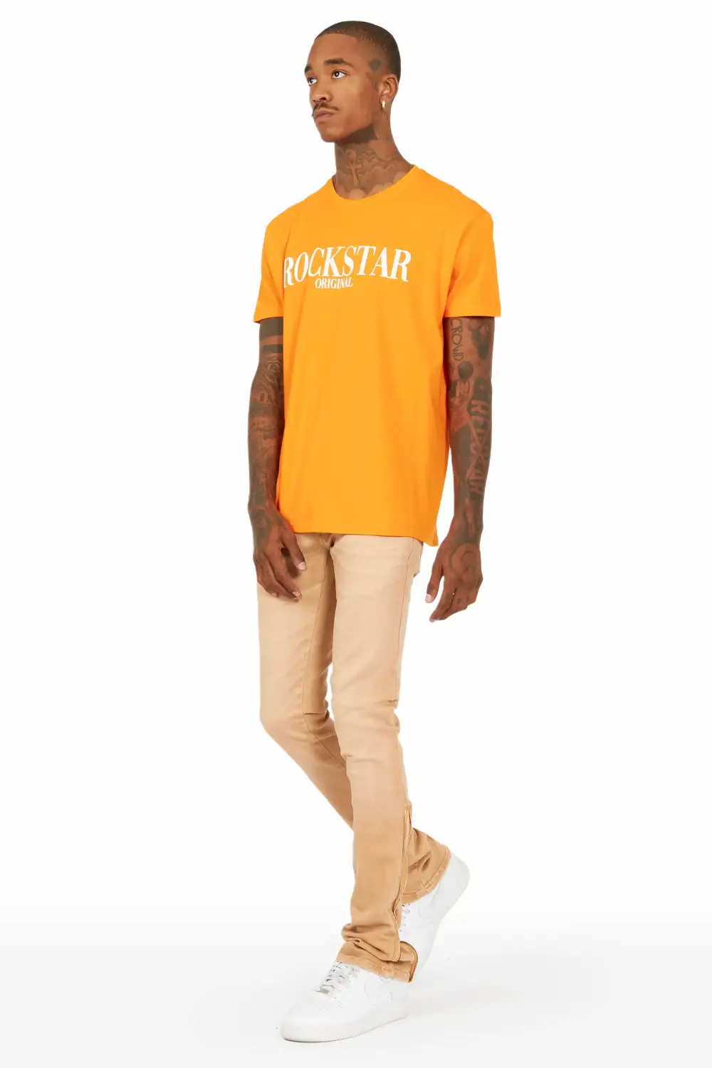 Koa Desert Sand Stacked Flare Jean