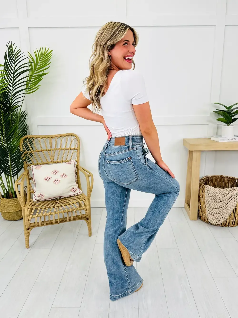 Judy Blue Stop and Stare Flare Jeans