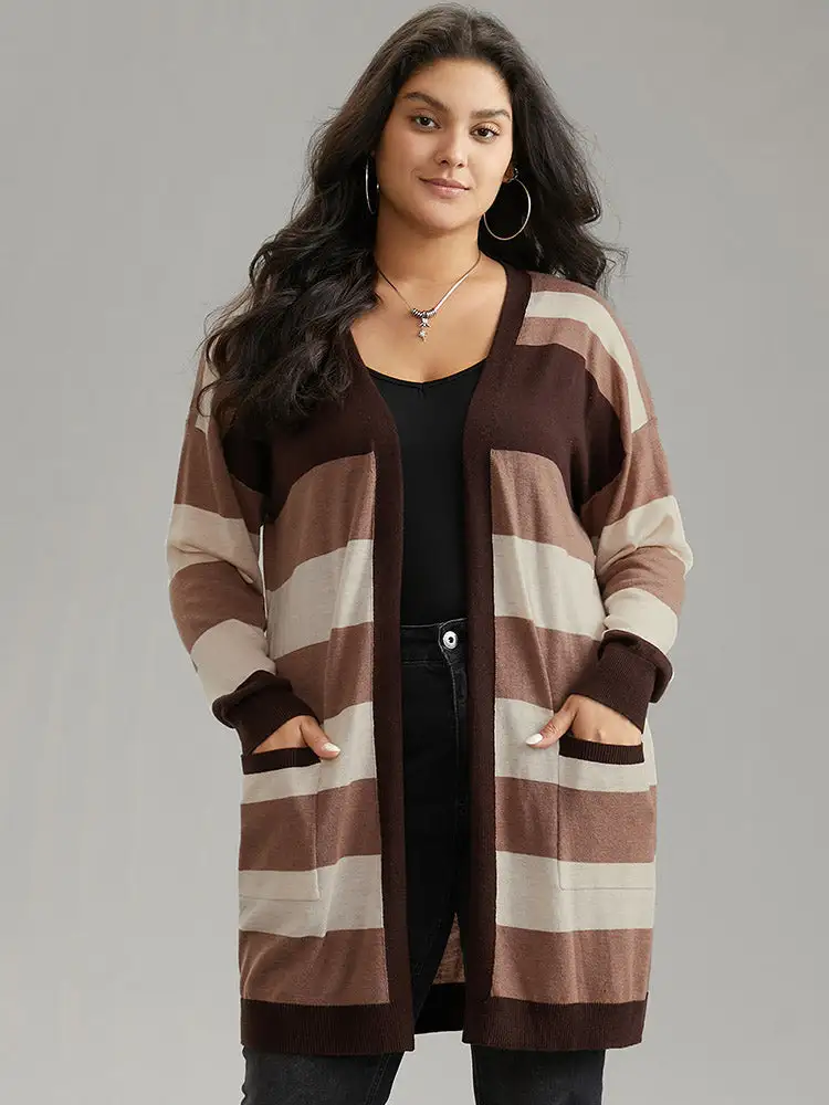 Supersoft Essentials Colorblock Contrast Pocket Cardigan