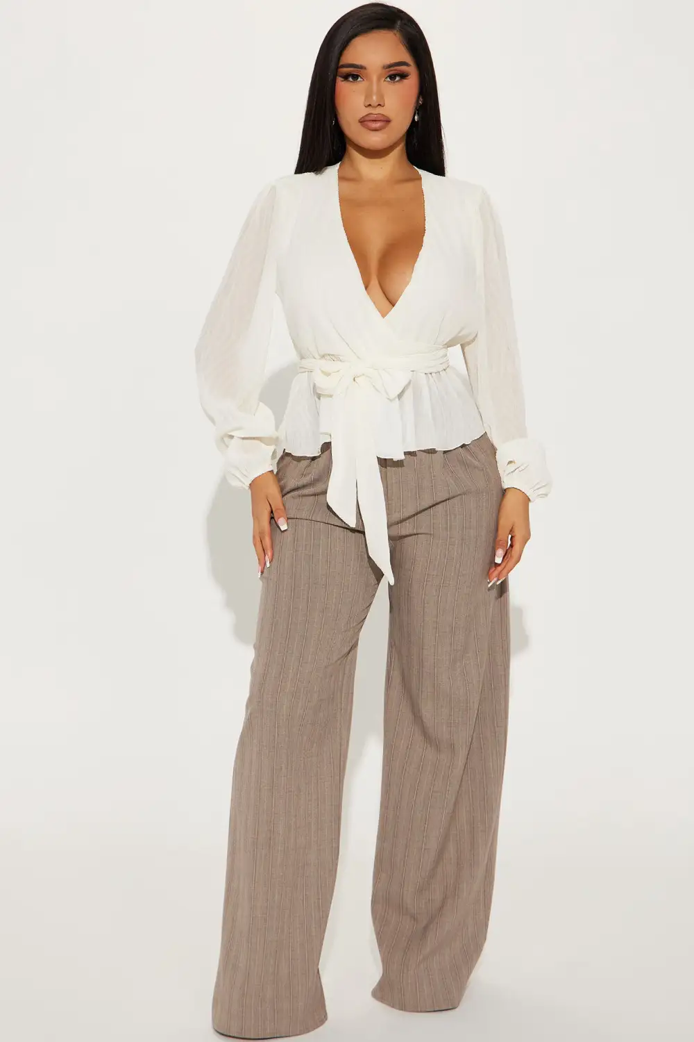 Play Time Pleated Blouse - Cream
