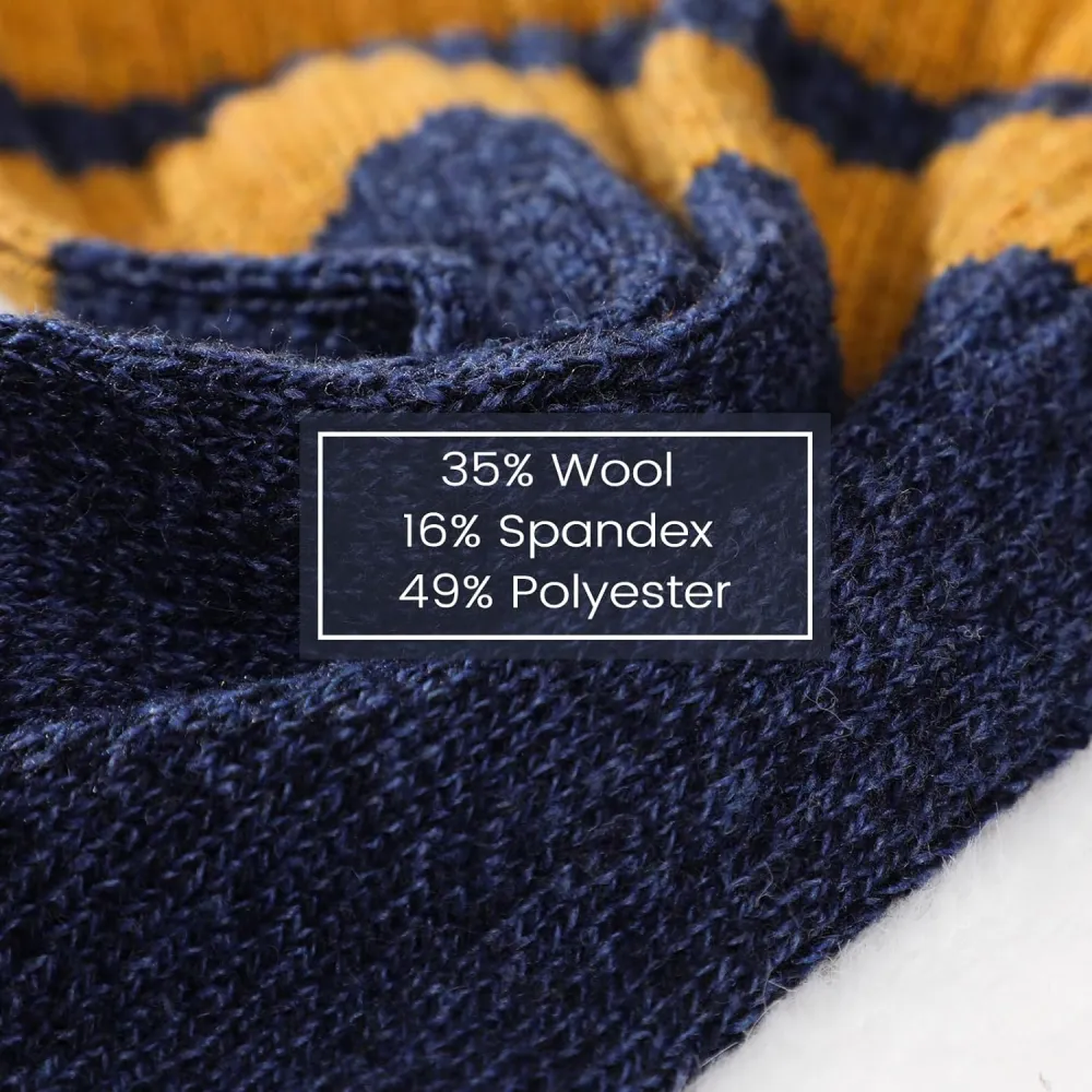 Clothirily Wool Socks- Thick Soft Wool Socks for Women, Vintage Warm Womens Wool Socks, Winter Warm Boot Socks for Women Men