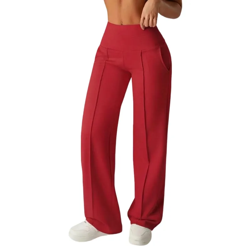 Women's Plain Loose Straight Leg Pants