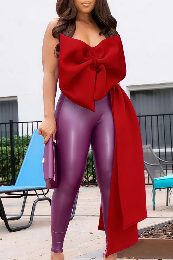  Modern Bowknot Blouse