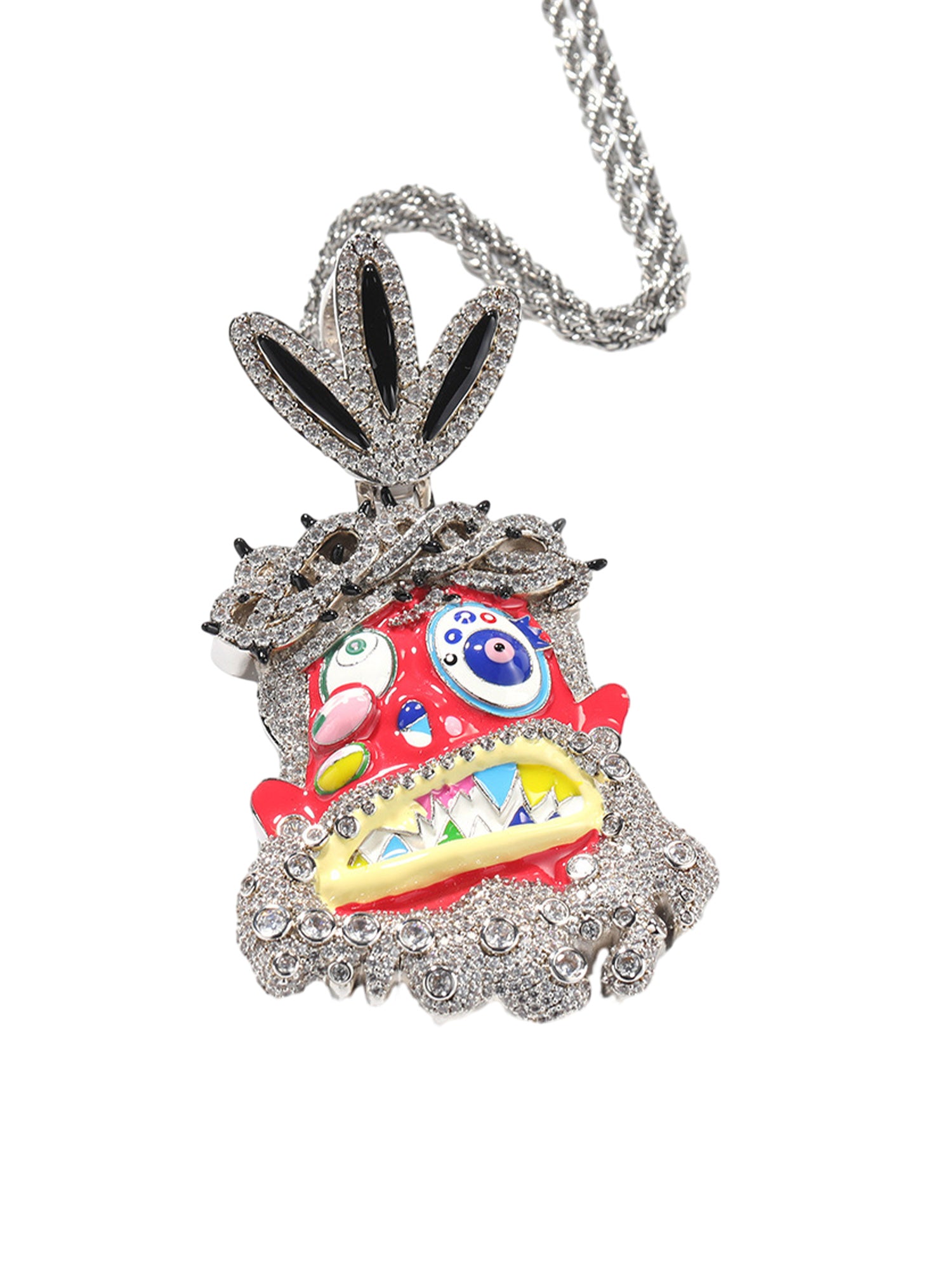 Hip Hop Utopia Zircon Necklace - 2082