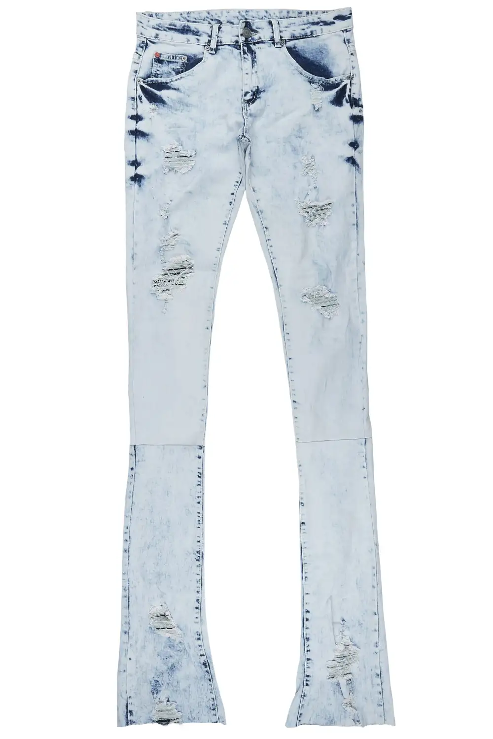 Edmar Ice Blue Super Stacked Flare Jean