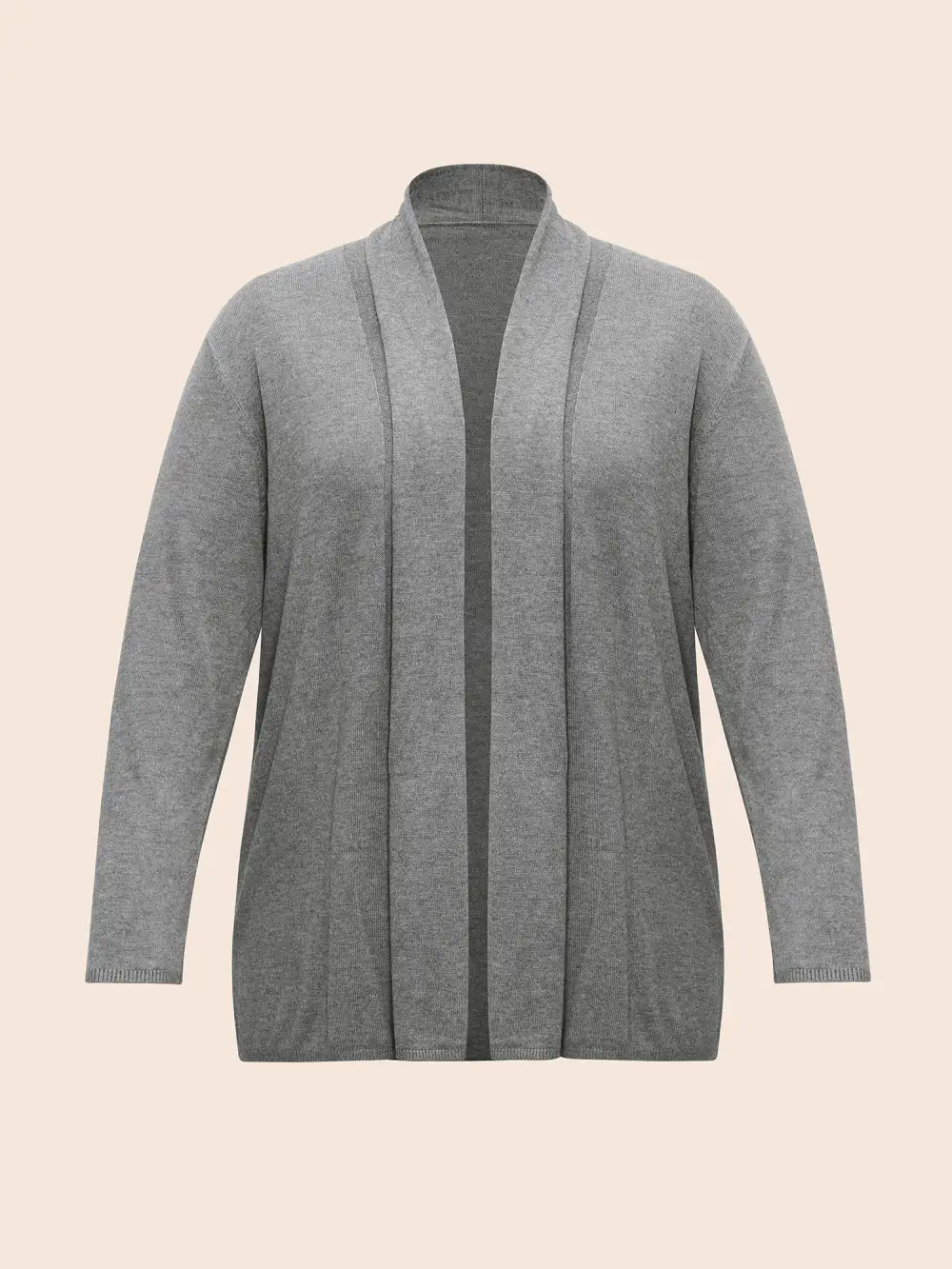 Supersoft Essentials Plain Lapel Collar Drape Cardigan