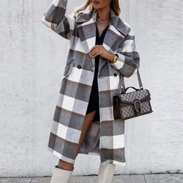Oversized Winter Wool Trench Coat