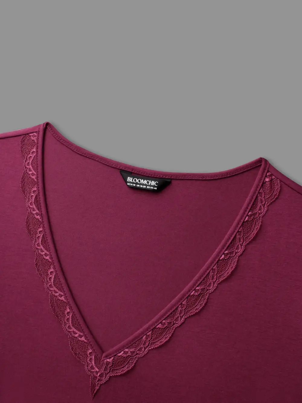 V Neck Lace Trim Sleep Ruffle Sleeve Dress