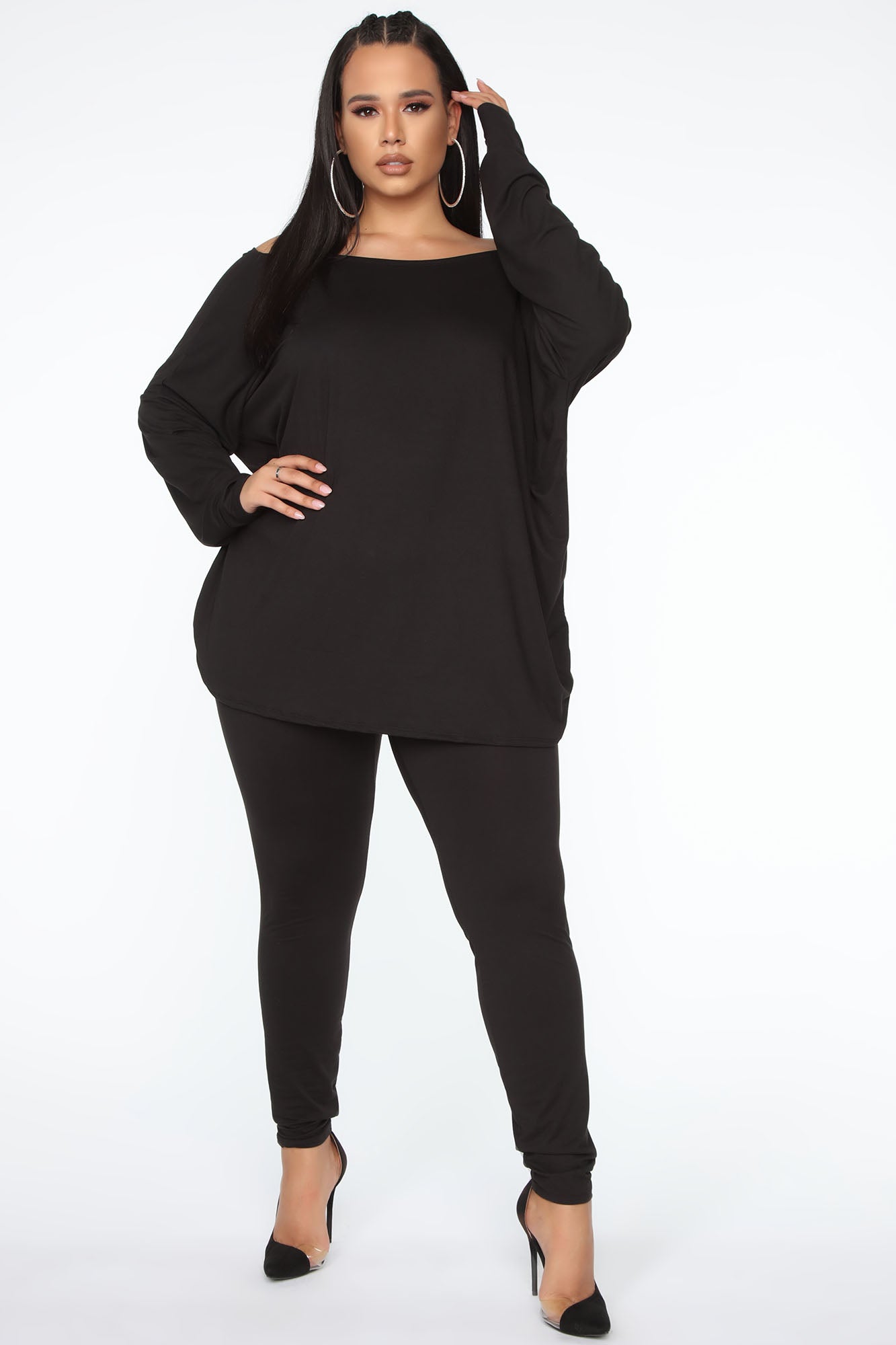 Don't Get This Twisted Pant Set - Black