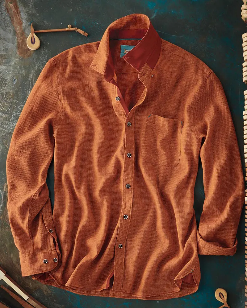Men's casual long sleeve shirt