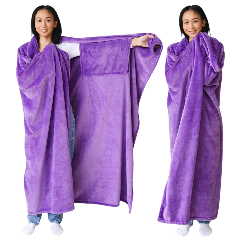 Wearable Blanket for Women, Adults & Teens – Cozy Sleeved Soft Blanket