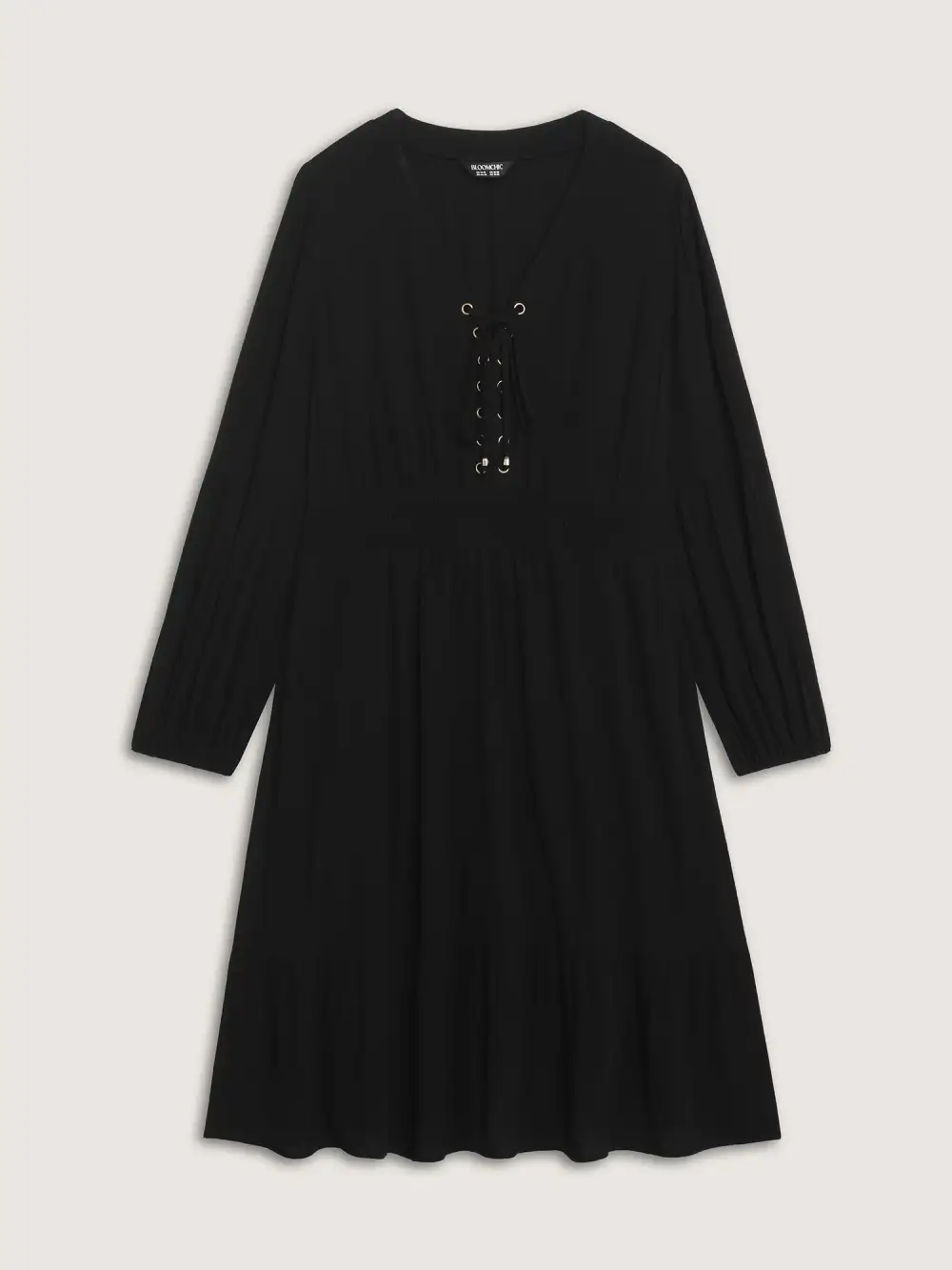 Supersoft Drawstring Shirred Waist Midi Dress