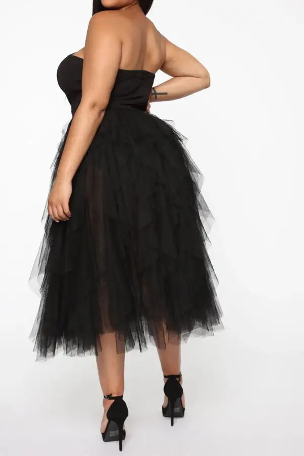  Party Tiered Midi Dress