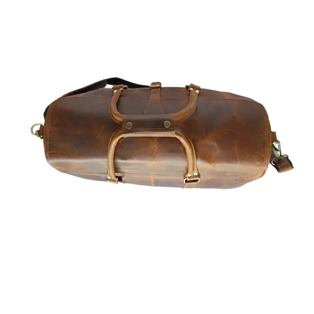 Beige Hard Wax Travel Bag