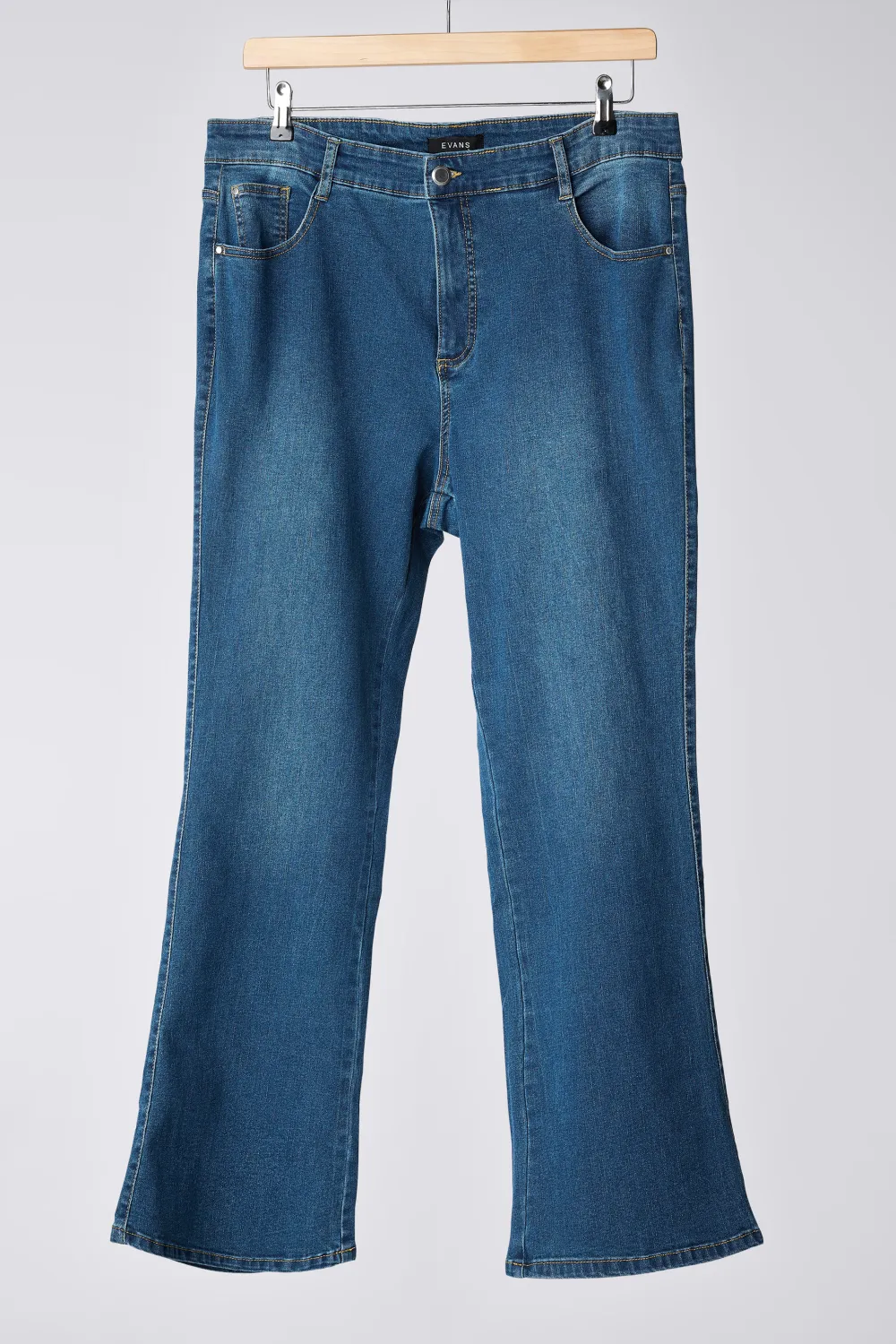 EVANS Curve Fit Black Bootcut Jeans