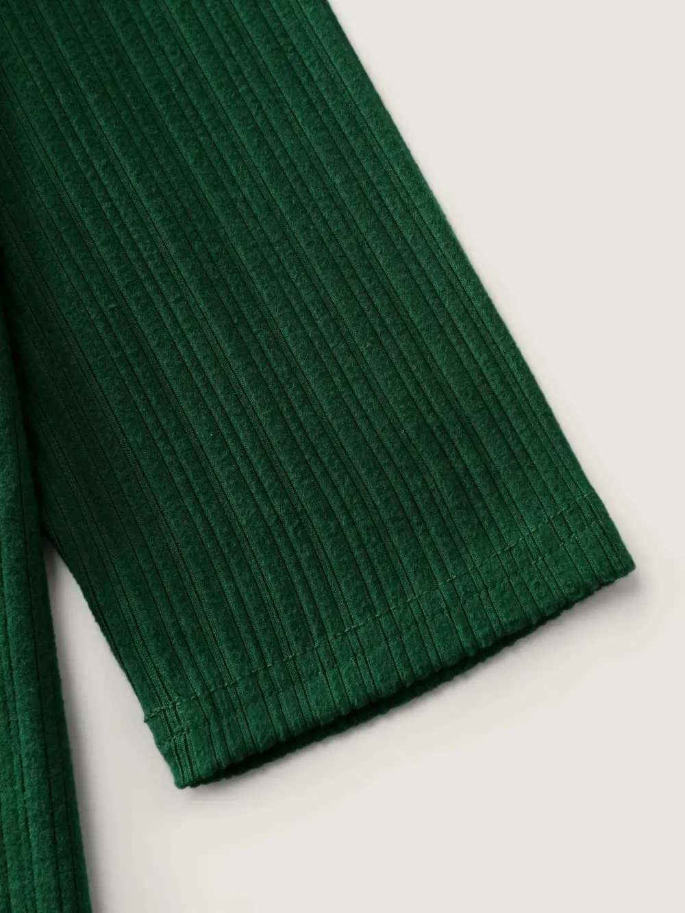 Super Stretchy Ribbed Asymmetrical Neck T-Shirt