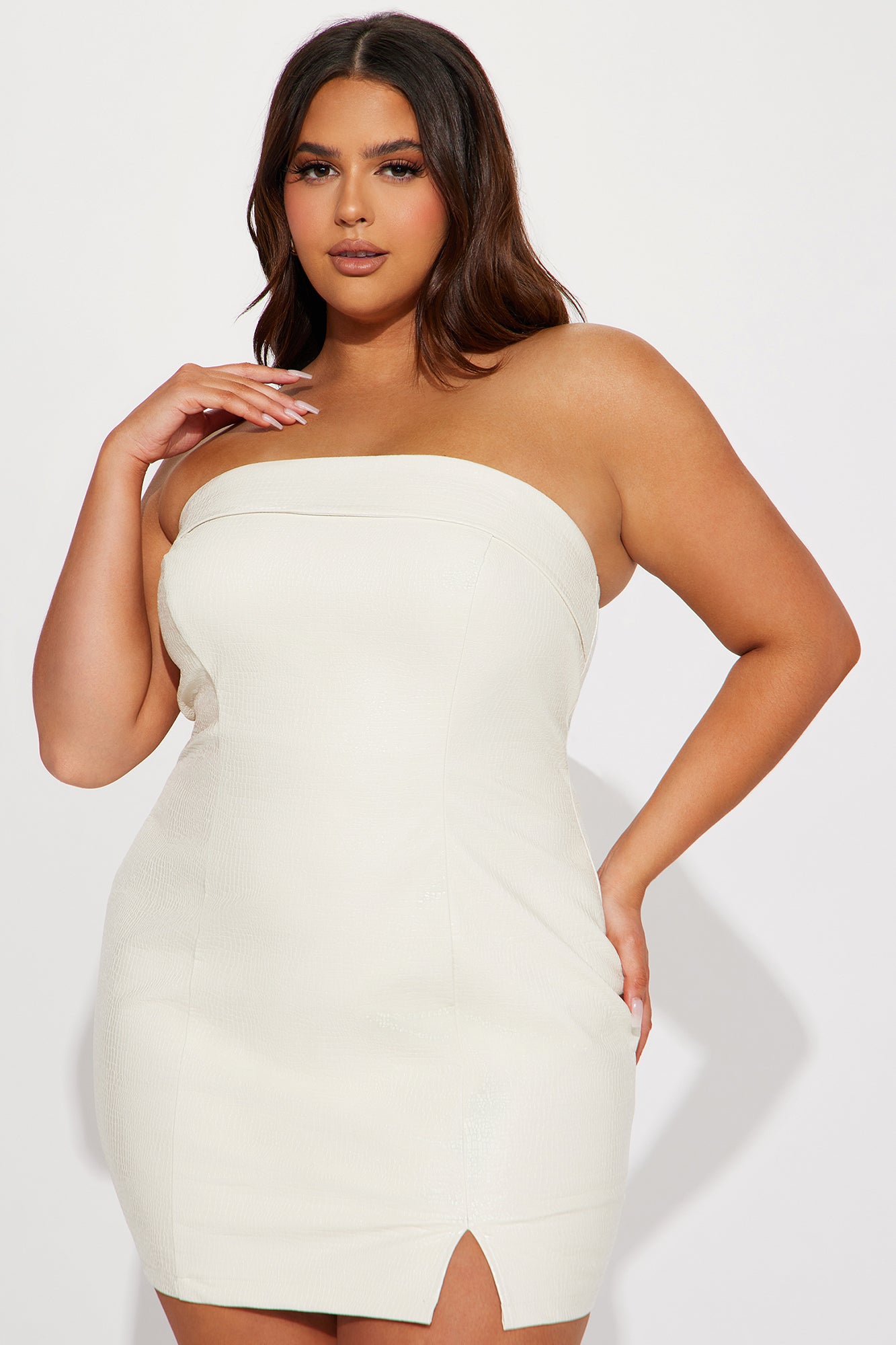 In The Matrix Mini Dress - Ivory