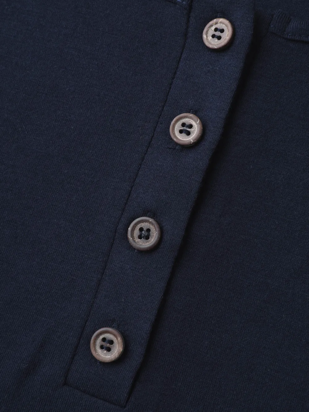 Supersoft Ribbed Button Neckline Fitted T-Shirt