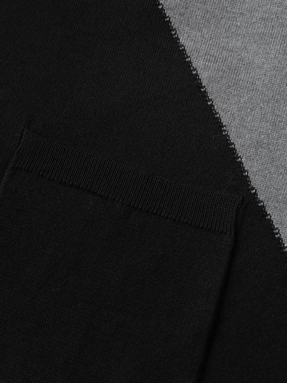 Color Patches Kimono Collar Pockets Knit Cardigan