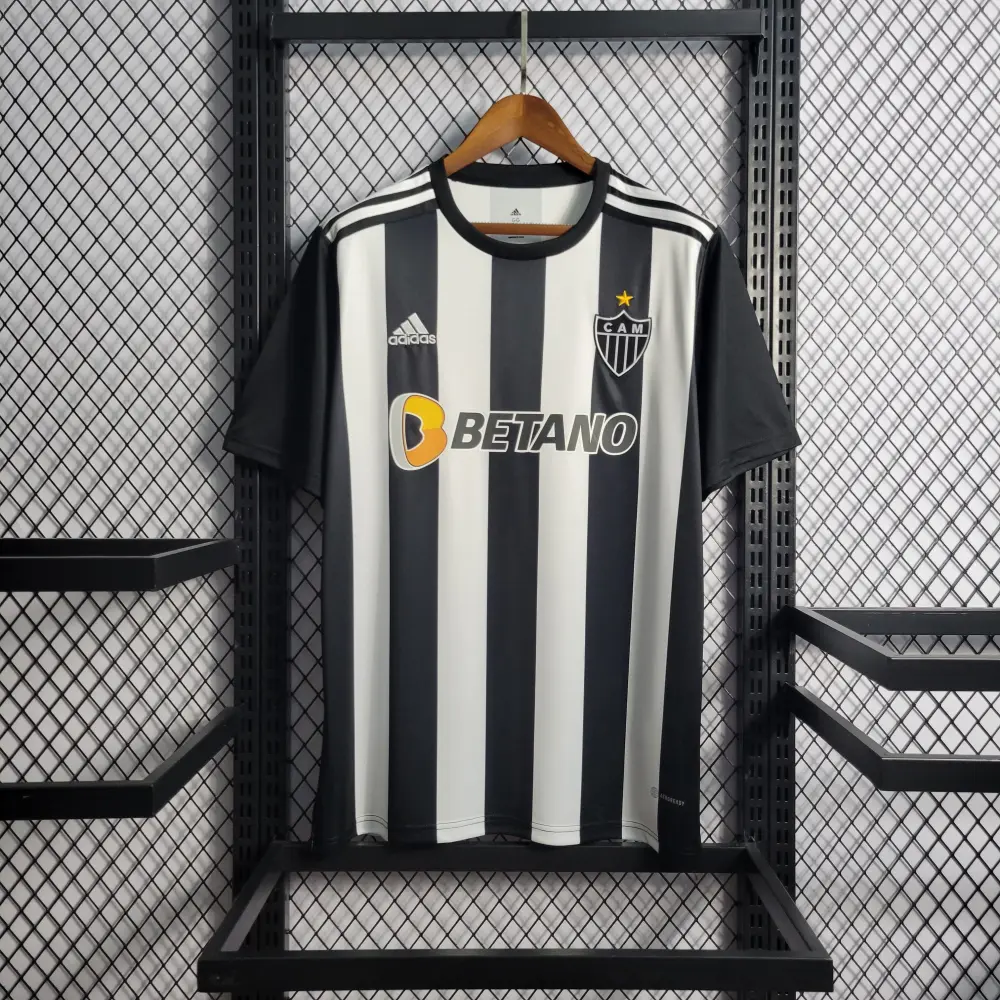 Camisa Atlético Mineiro Home 22/23 - Preta e Branca