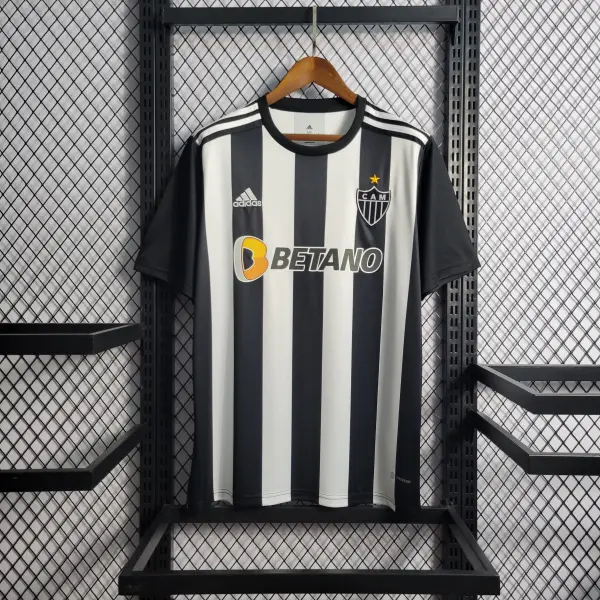 Camisa Atlético Mineiro Home 22/23 - Preta e Branca