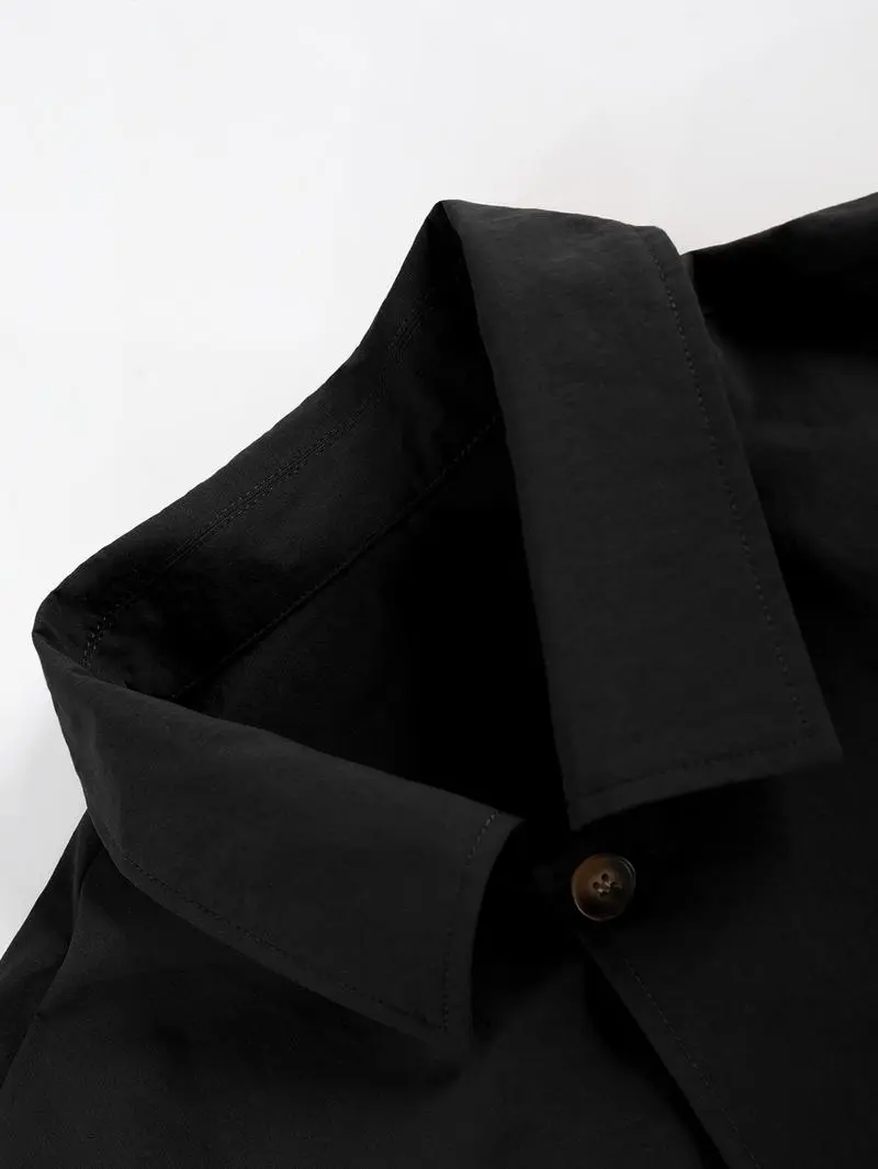 Men’s Button-Front Jacket & Pants Set – Casual 2-Piece Outfit