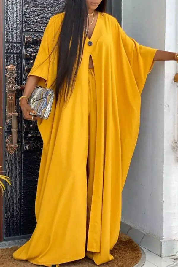 High-Slit Flowy Pant Set