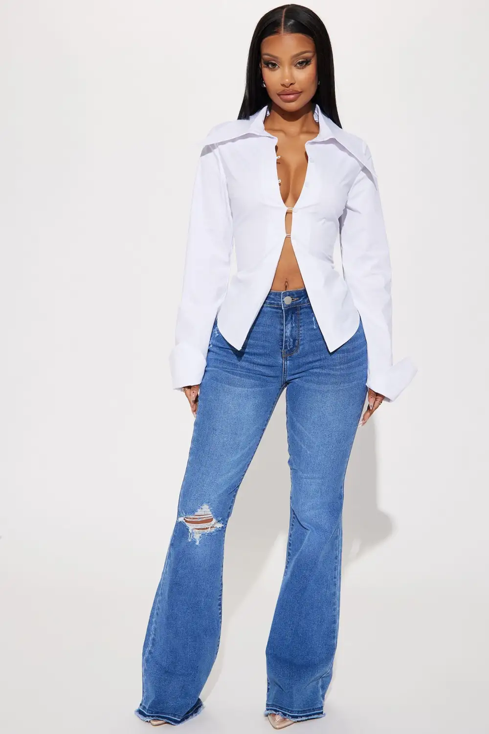 Anya Poplin Shirt - White