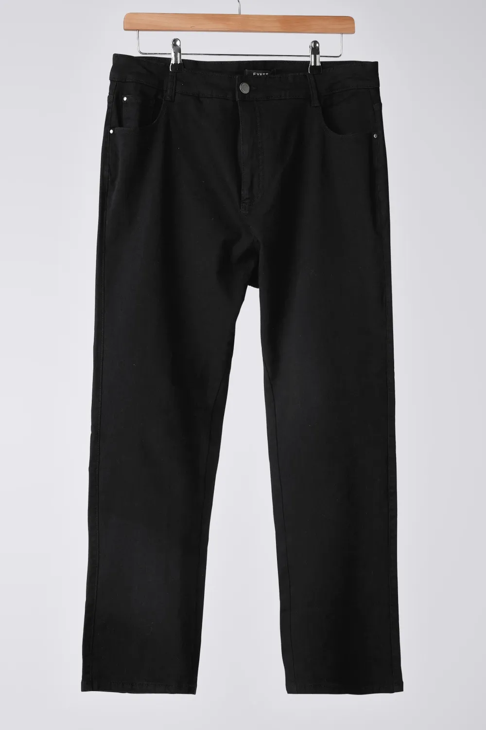 EVANS Curve Blue Mid Wash Straight Leg Jeans