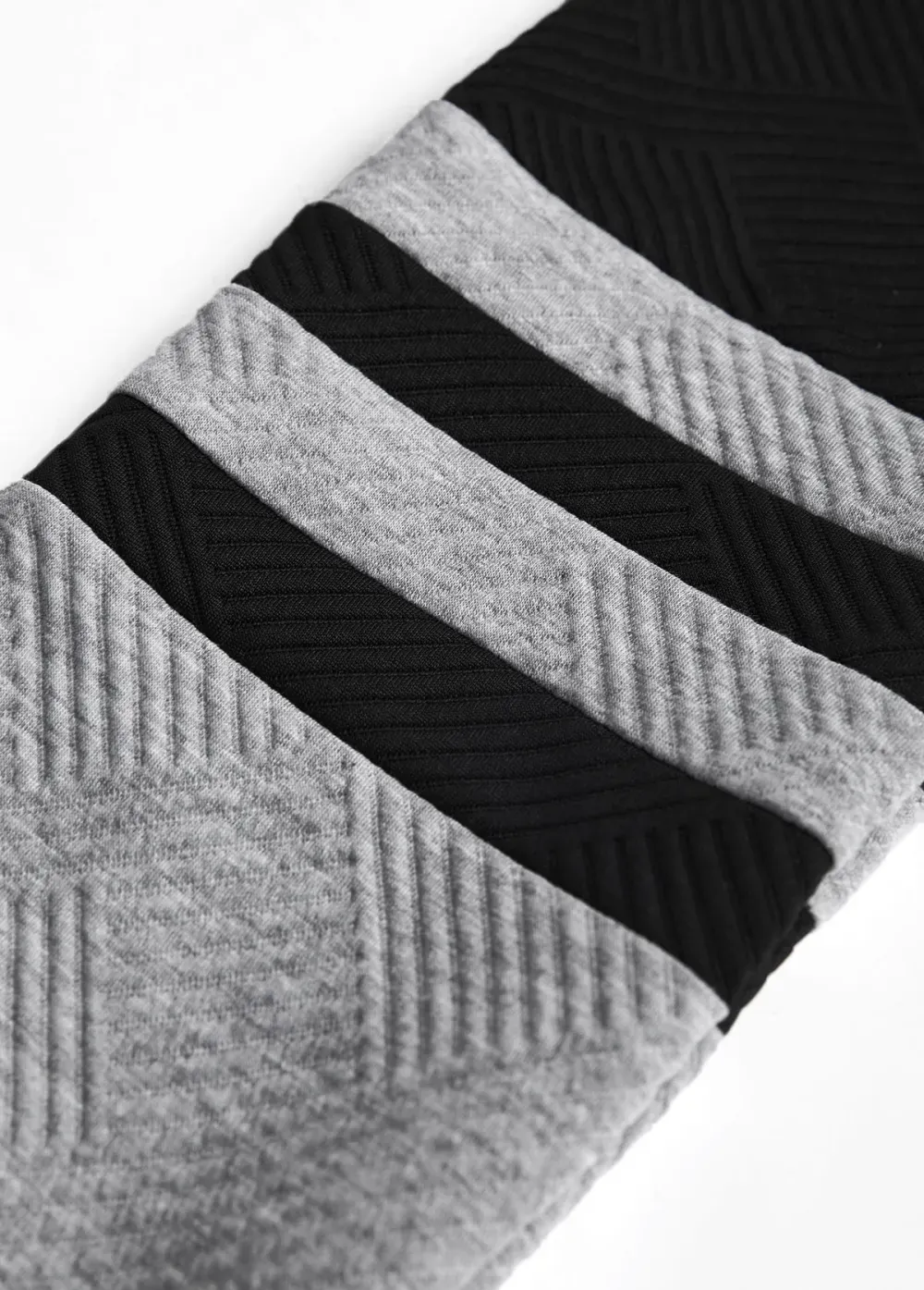 Light Grey Button Long Sleeve Split Neck Sweatshirt