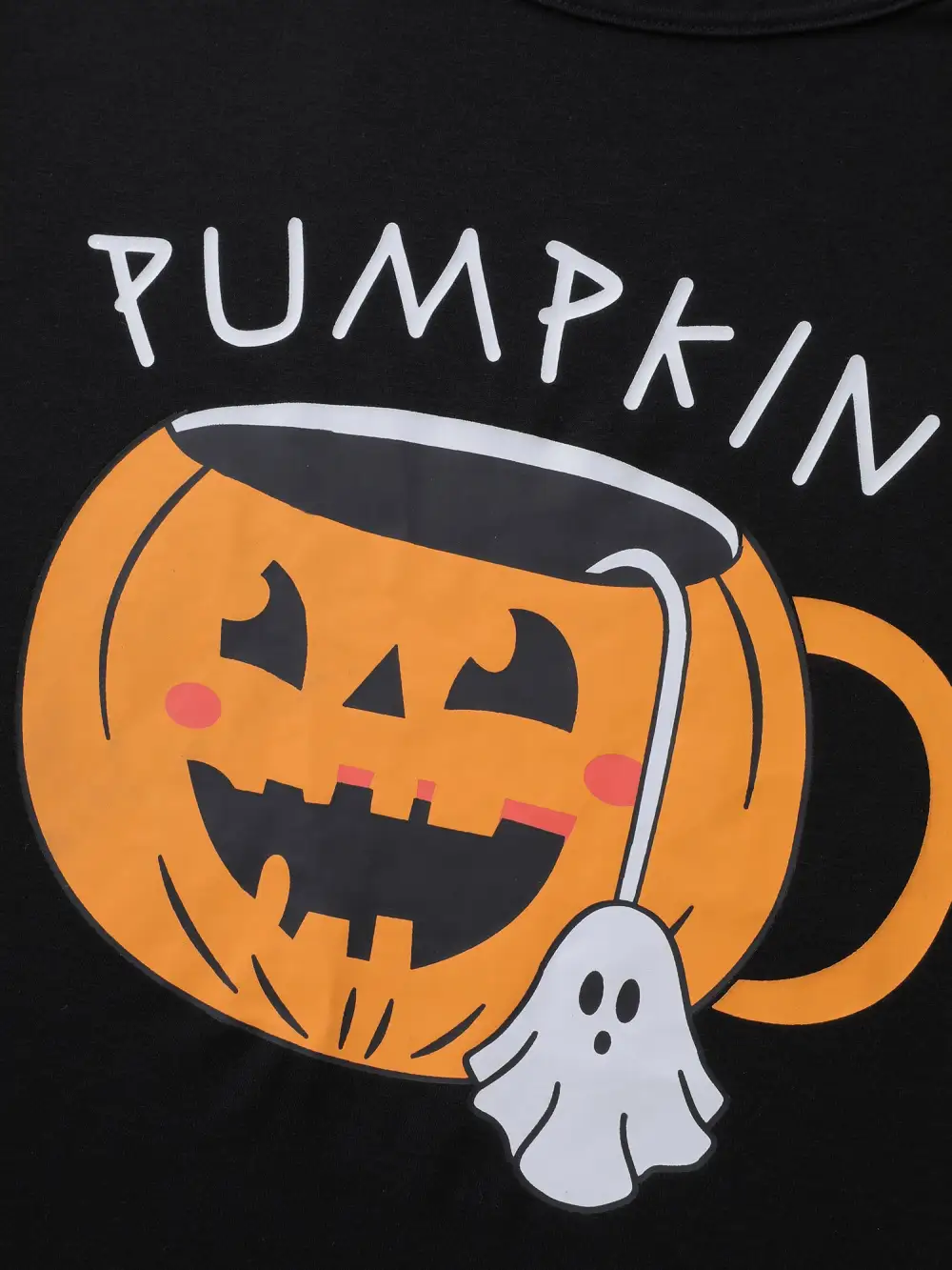 Pumpkin Ghost Contrast Loungewear Set