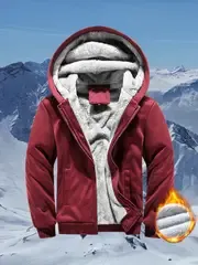 Zip-up Slant Pockets Hooded Jacket, Casual Thermal Long Sleeve Jacket, Women's Clothing