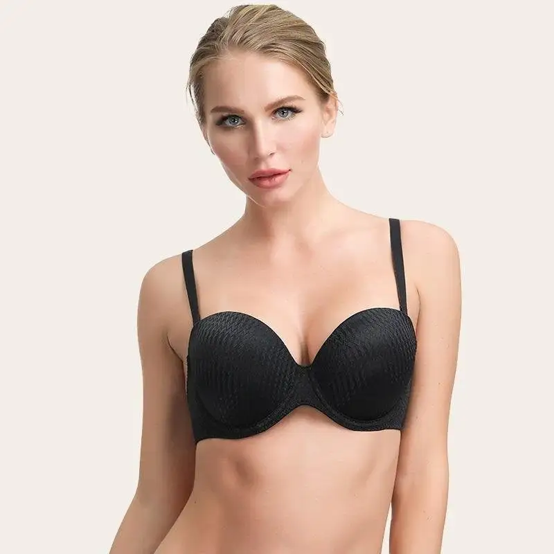 Strapless Bra Multi-way Light Padded Underwire Bra Soft Cup