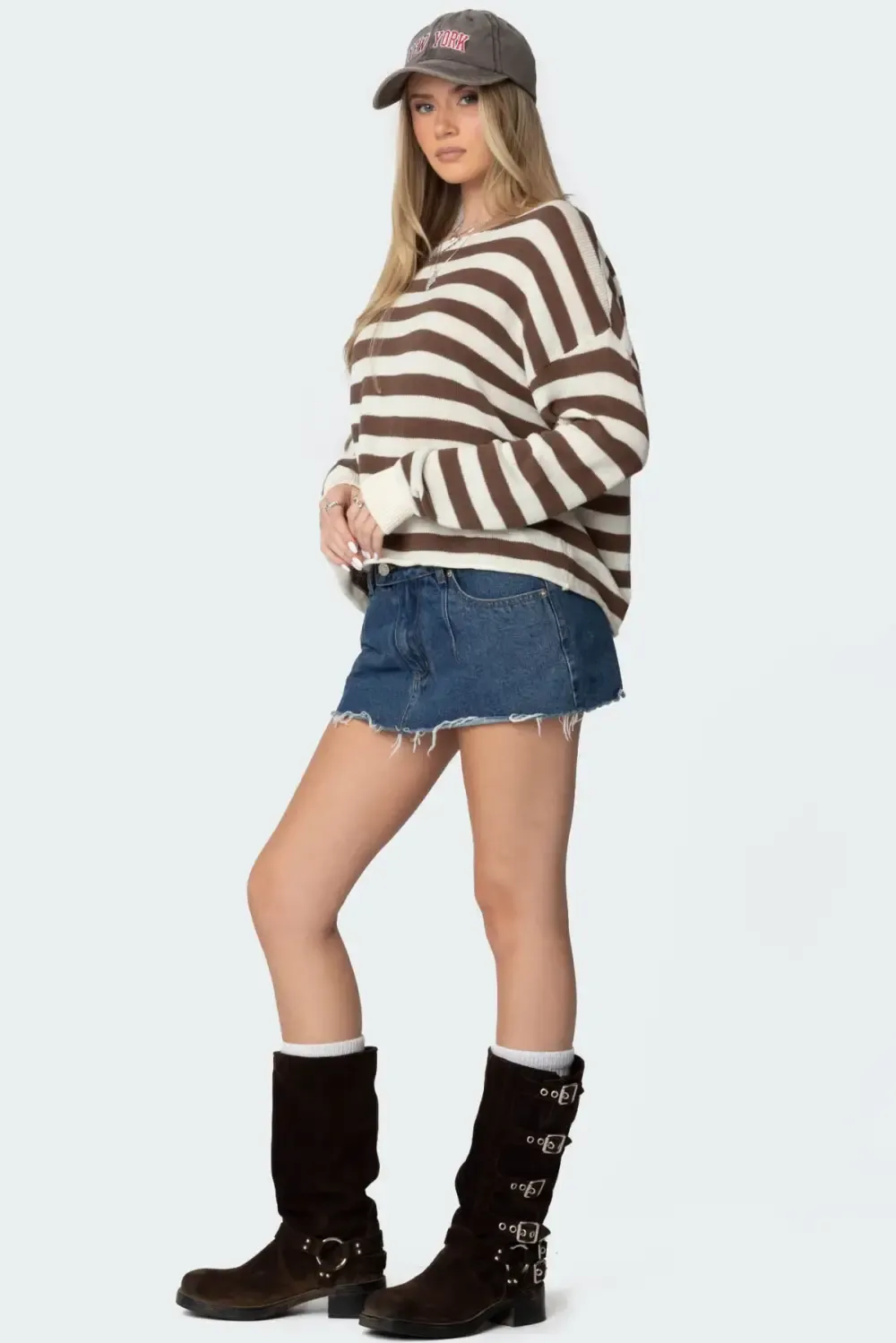 Anney Oversized Striped Sweater