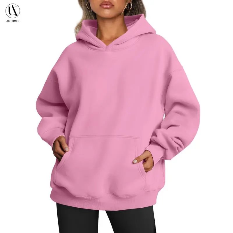 Women’s Oversized Hoodie – Fleece Pullover Sweatshirt with Pocket