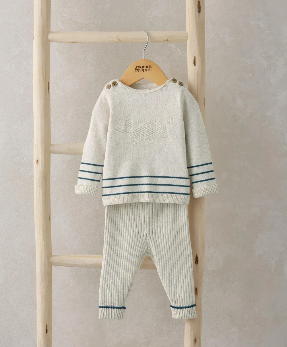 Whale Jumper & Bottoms - Sand