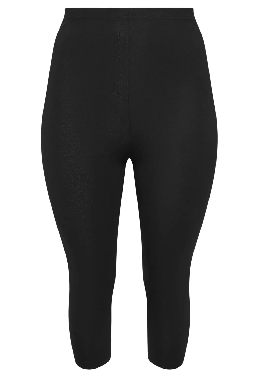 YOURS Curve 2 PACK Black Butterfly Print Cropped Leggings