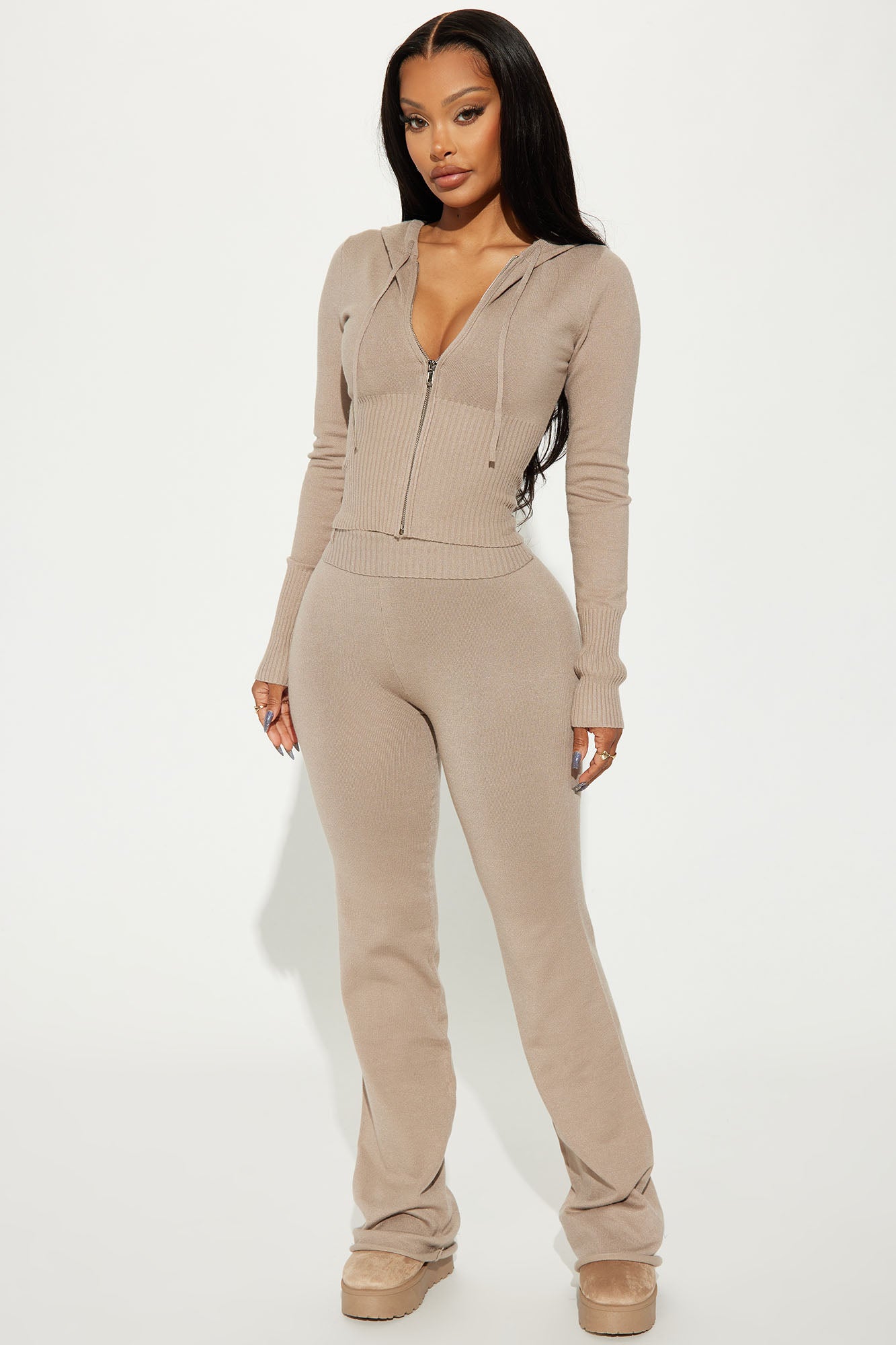 Lena Sweater Pant Set - Oatmeal