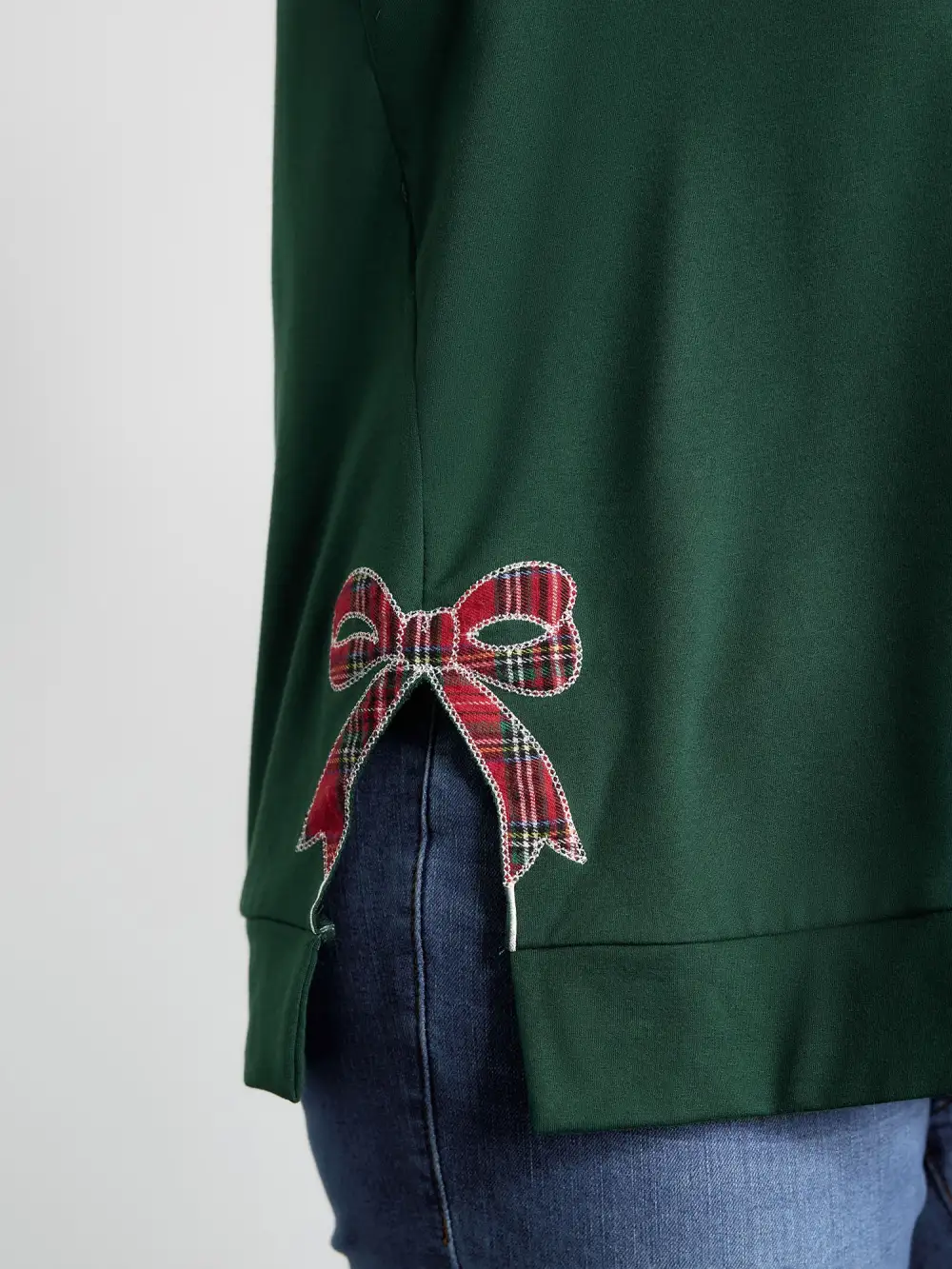 Merry Applique Embroidery Sweatshirt