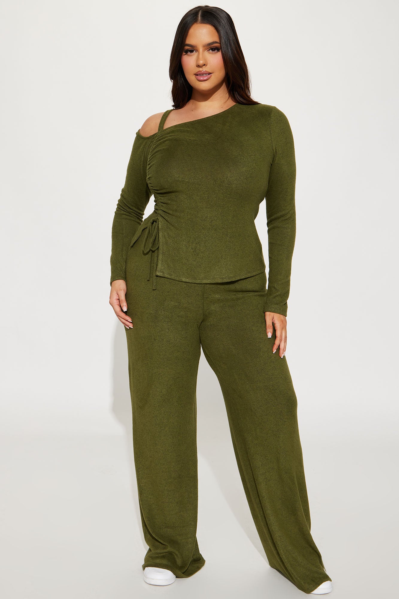 Olive Hacci Pant Set - Olive
