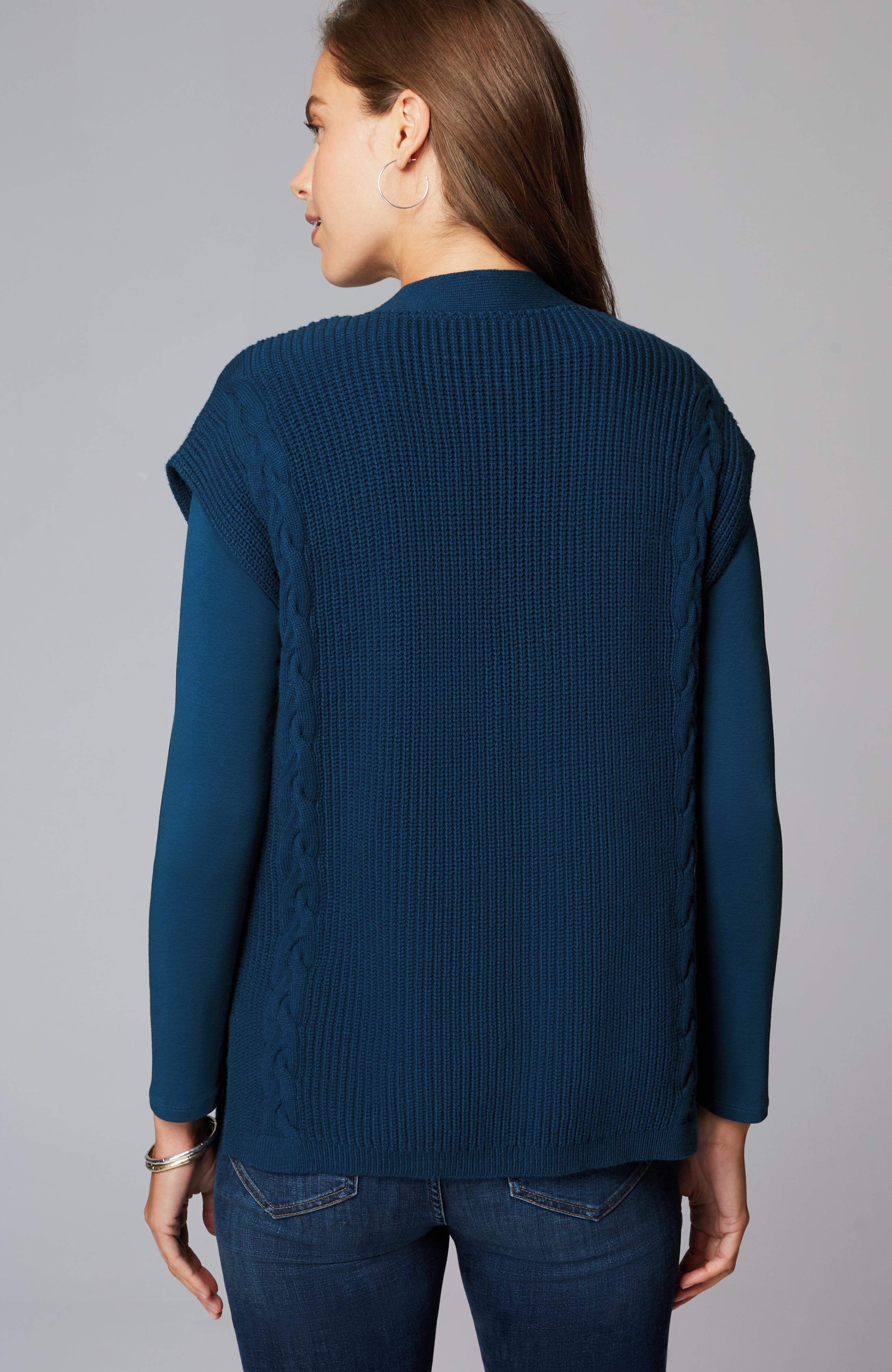 V-Neck Cable Vest