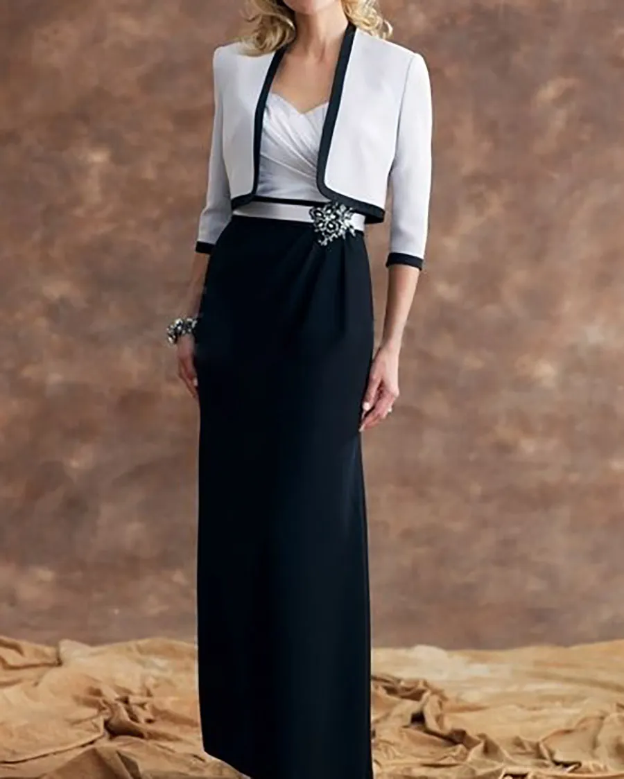 Ladies Versatile Contrast Elegant Dress