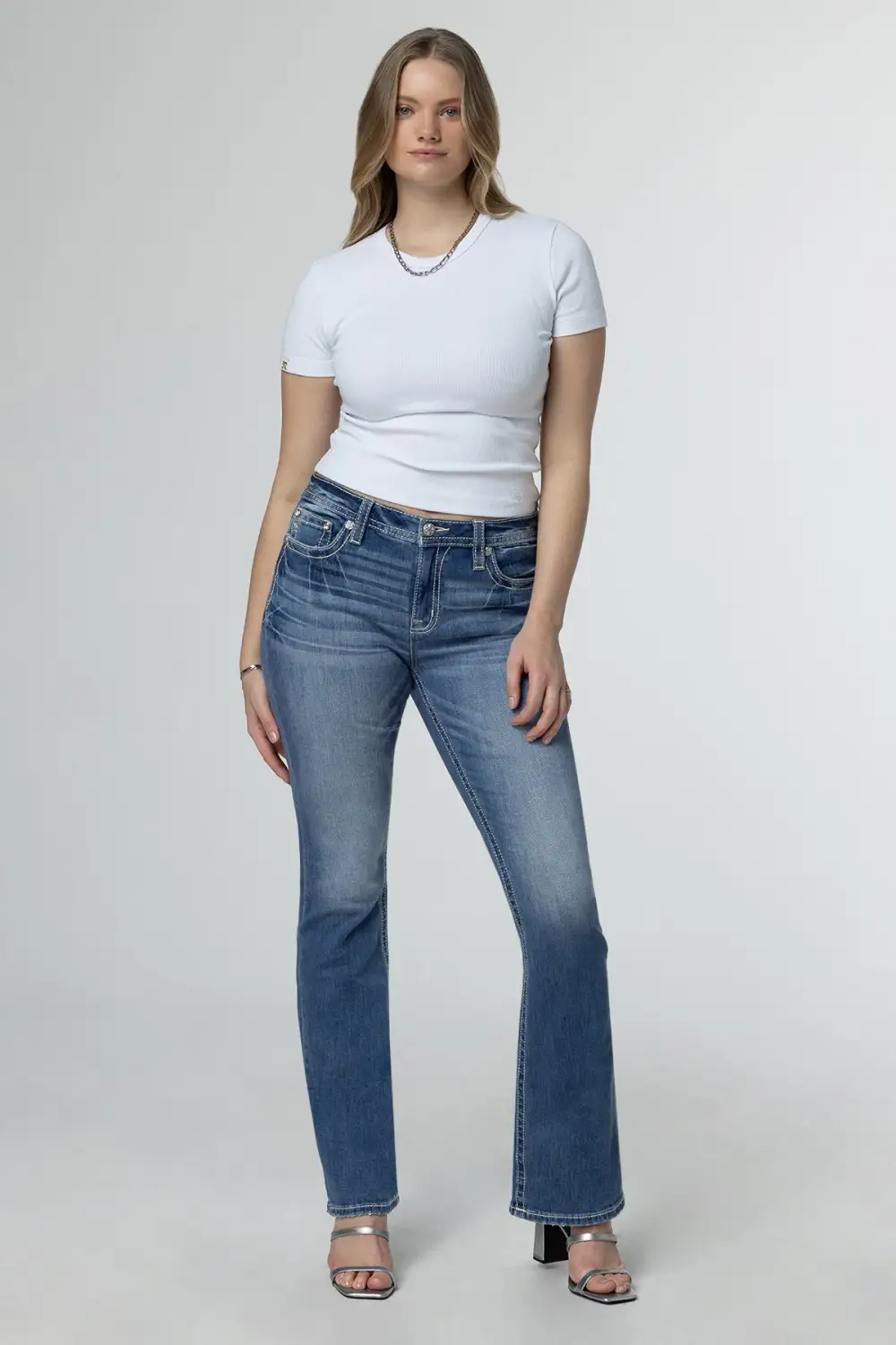 Floral Bloom Bootcut Jeans