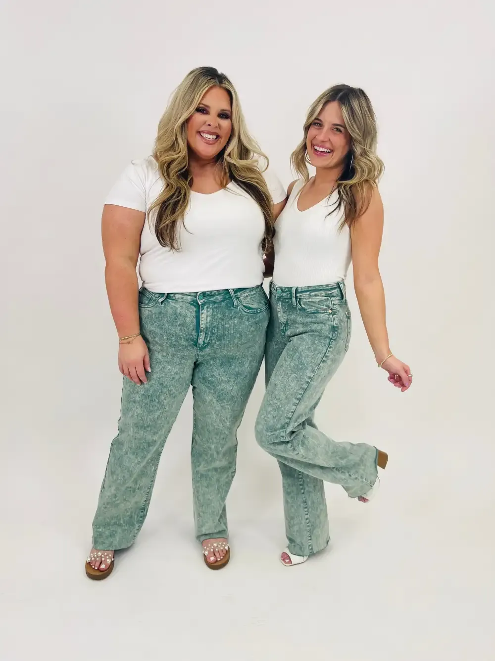 Judy Blue Shamrock & Roll Dad Jeans