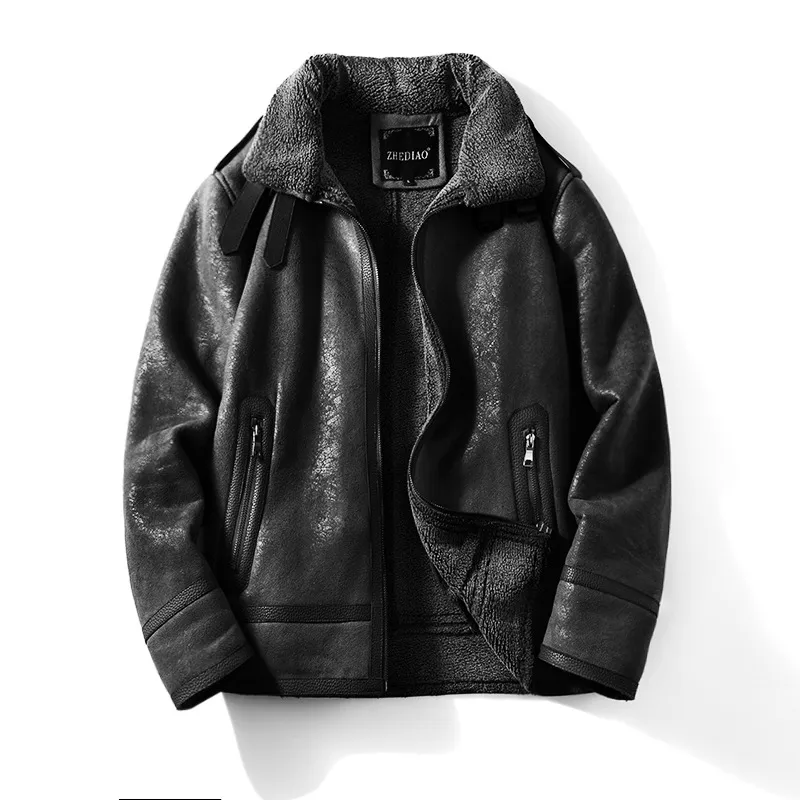 The Flying Tigers Men's Sheepskin Bomber Jacket Luc. 111