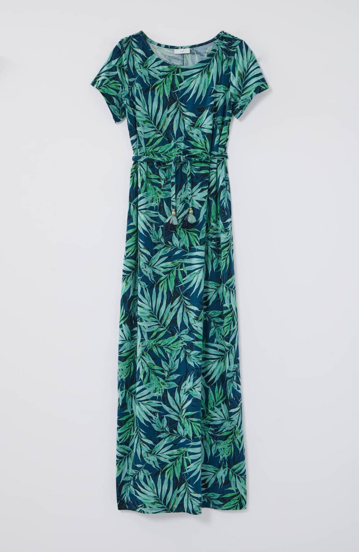 cap-sleeve maxi dress