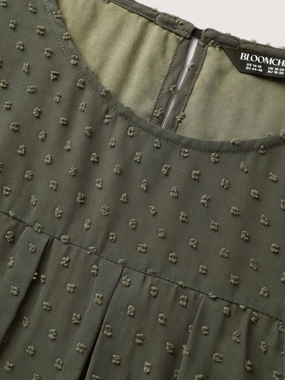 Textured Bust-Ease Ruffled Sleeve Blouse