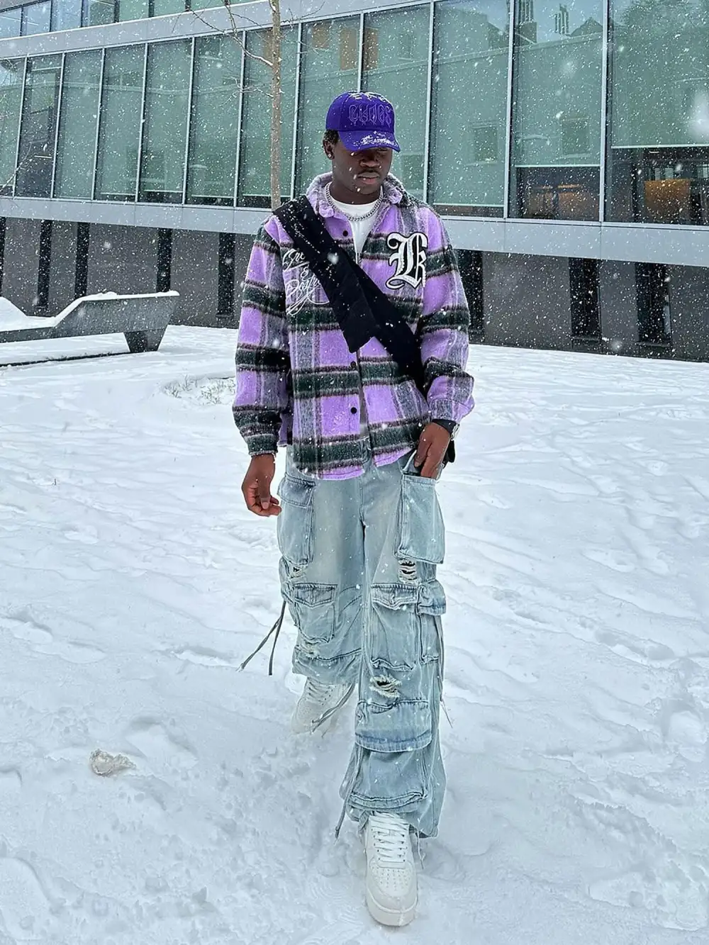 Washed Multi-pocket Work Cargo Jeans - 1830