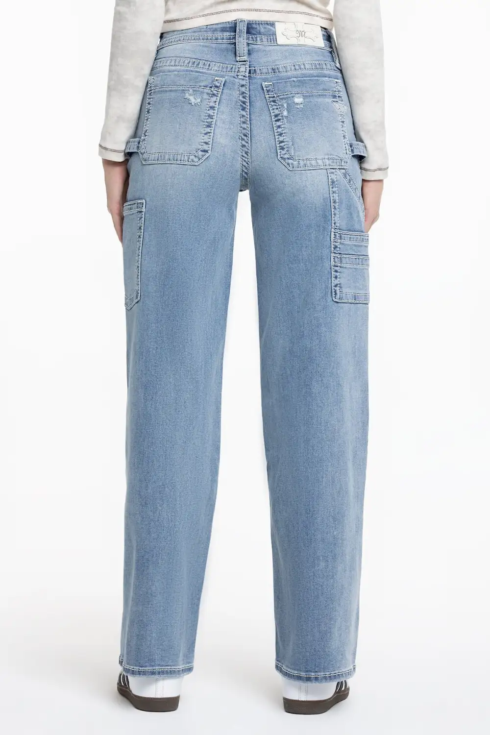 Callie Cargo Wide Leg Jeans